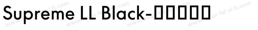 Supreme LL Black字体转换